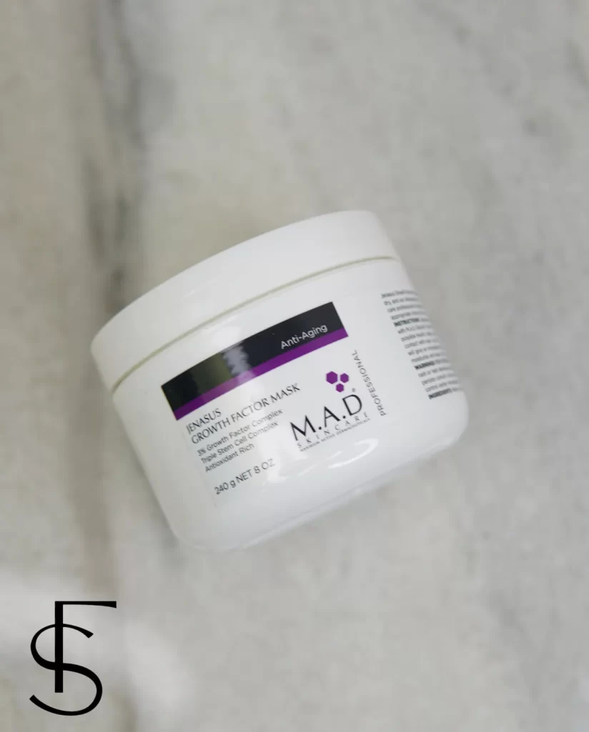 ماسک Jenasus Growth Factor برند M.A.D در پروتکل مراقبتی اسیدتراپی